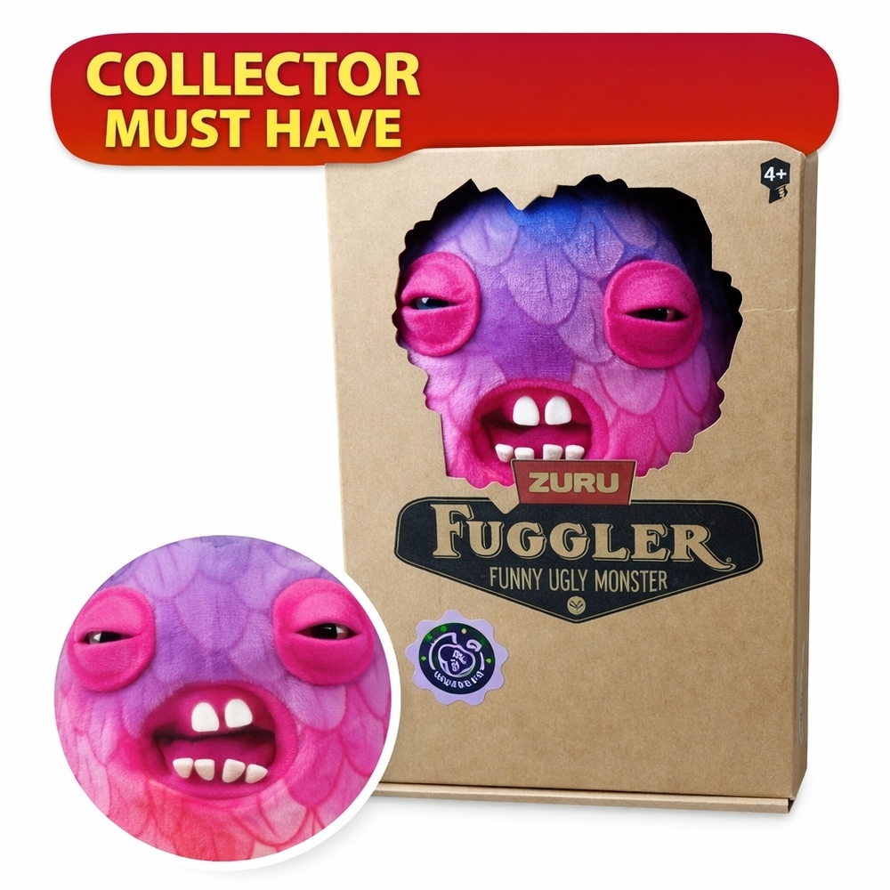 ZURU Fuggler Cod Father Plush Pink Ombre Fish Gradient Chase Variant